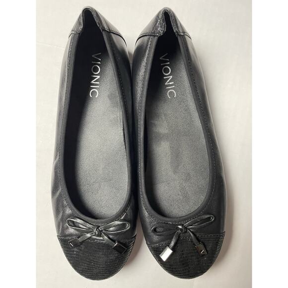 Vionic Minna Ballet Flat Black US Size 6 Retail $160.00 - Picture 8 of 10